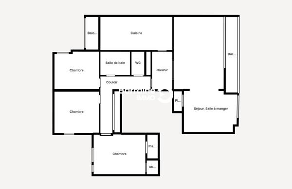 Vente appartement à Brest, 5 pièces 97.96m²