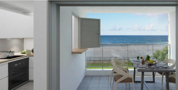 A VENDRE appartement T3 en R+3 a Moule