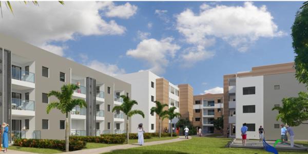 A VENDRE appartement T3 en R+3 a Moule