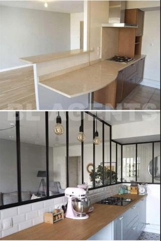 T4 traversant avec balcons et garage en dernier étage (négociable)