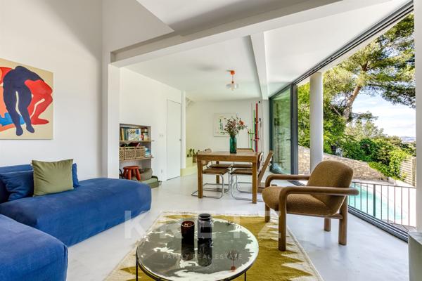 Marseille 7è Roucas Blanc - maison d'architecte avec piscine