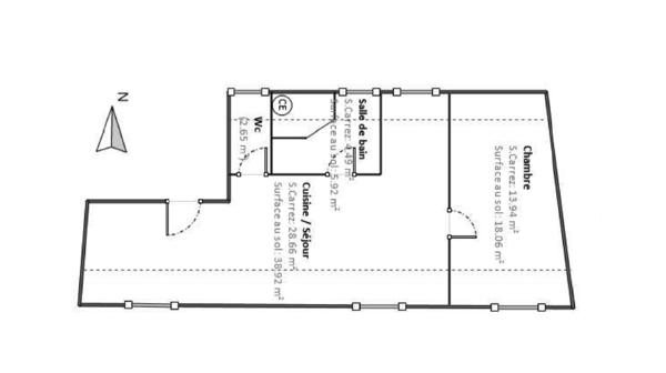 Appartement
         2 pièces
        - 50 m² Exclusivité 137 000 € *