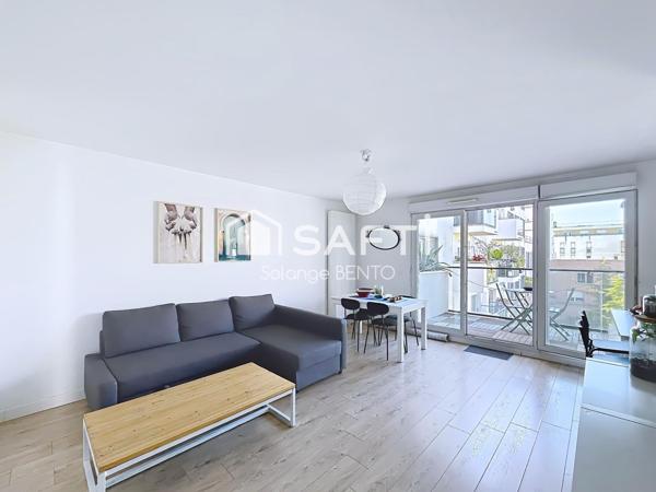 Appartement 3 pièces de 58 m² avec balcon et parking