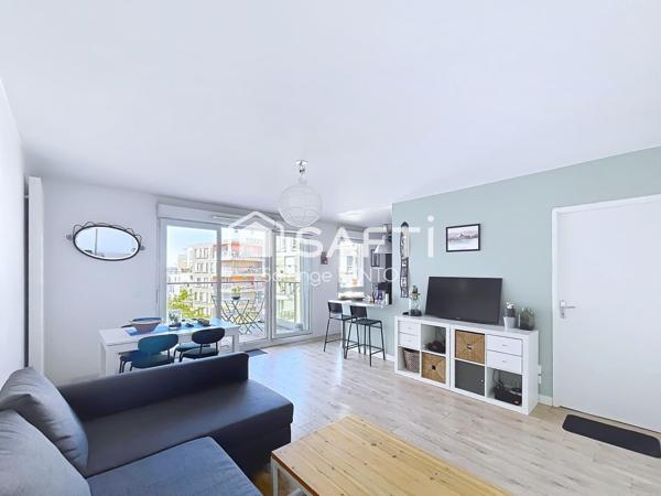 Appartement 3 pièces de 58 m² avec balcon et parking