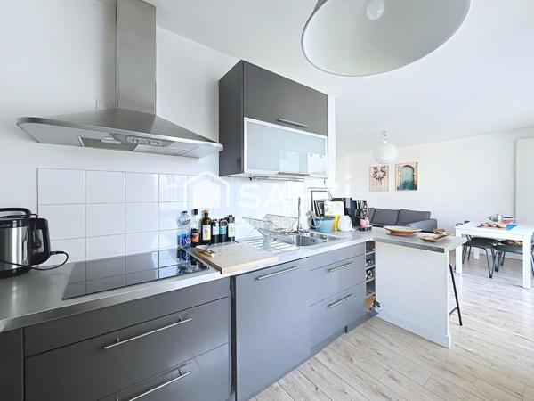 Appartement 3 pièces de 58 m² avec balcon et parking
