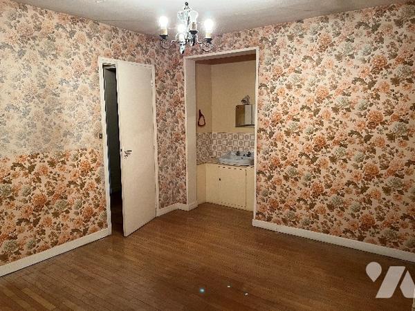 Maison d'habitation comprenant : salon-séjour, cuisine, 6 chambres, salle de bains, garage, jardin.