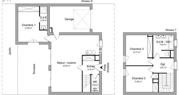 Location Maison 4 pièces 91.9 m² - Pessac 33600