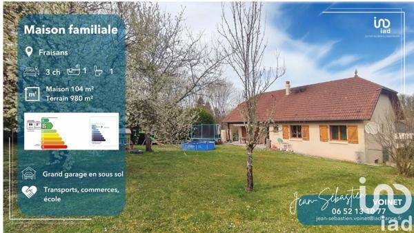 Maison à vendre 5 pièces 104 m² Fraisans