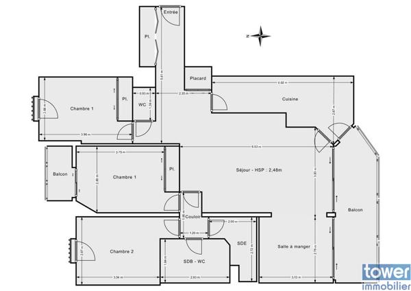 Rare appartement avec balcon proximité Mairie LILAS