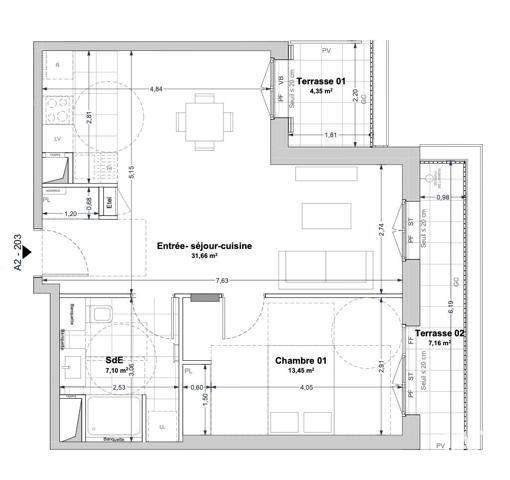 Appartement à vendre 2 pièces 52 m² La Rochelle