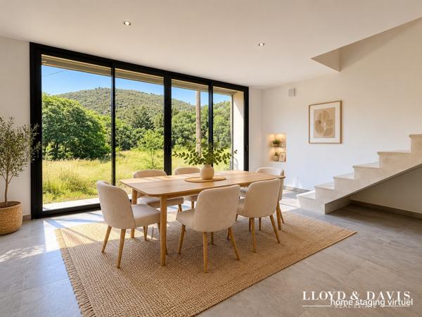 Maison de village rénovée avec vue sur les monts d’Ardèche