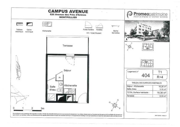 Près d'Arènes - Studio - 19.36m²