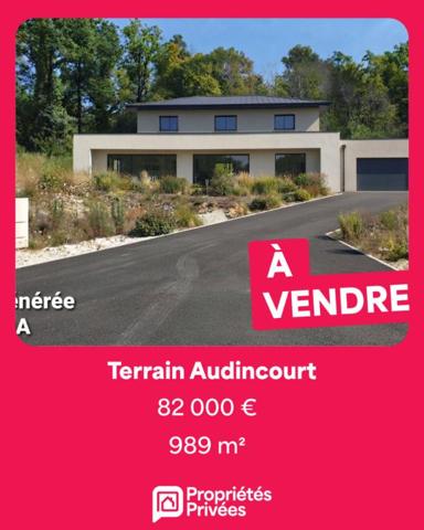 Terrain à bâtir de 989 m²