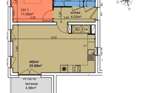 Appartement à vendre    2 pièces •  Le Crotoy