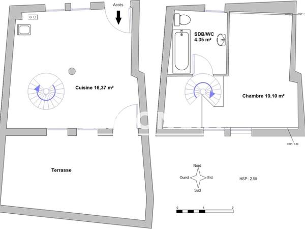 Location Appartement 2 pièces 30.82 m² - 6 RUE DU 4 SEPTEMBRE Uzes 30700