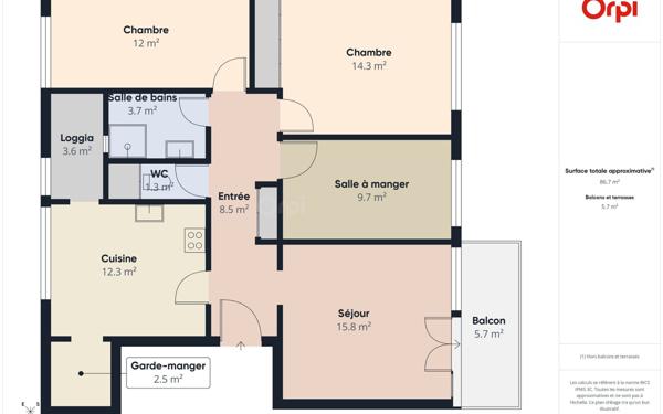 Appartement à vendre    4 pièces • 87 m2 Hoenheim