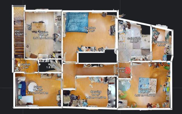 Appartement à vendre    4 pièces • 88,40 m2 Rombas