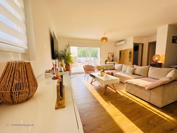 L'esprit maison à Argelès : T4 de plain-pied avec piscine & jardin de 230m²