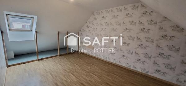 Maison 90m², 5p, 4 chambres, sous-sol total