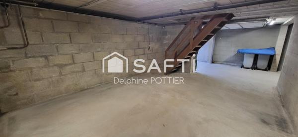 Maison 90m², 5p, 4 chambres, sous-sol total