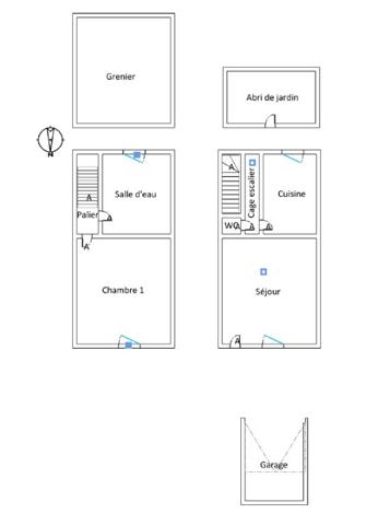 Maison située à ALENCON quartier Lancrel (57m²)