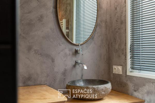 Maison contemporaine de plain-pied, 2 gîtes, proximité mer