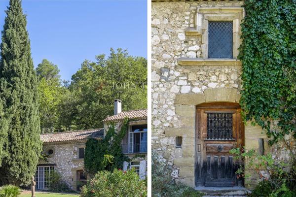 A vendre dans le Luberon Sud un Mas en pierre sur un terrain de 1ha6, vue dominante sur la Sainte Victoire. Calme absolu