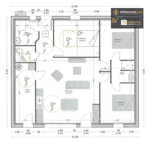 Vente Maison 4 pièces 106 m2 à La Bouëxière