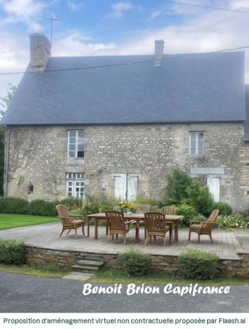 Maison en pierre 6 pièces SAINT BRICE DE LANDELLES (50)