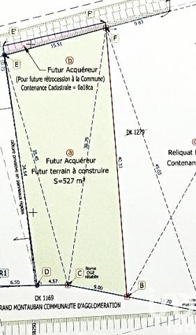 Terrain à vendre 527 m² Montauban