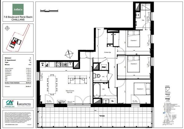 Appartement à vendre 4 pièces 85 m² Challans