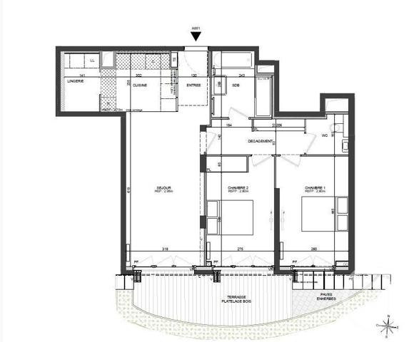 Appartement F3 à vendre  3 pièces - 71,50 m2 PARIS - 75012
