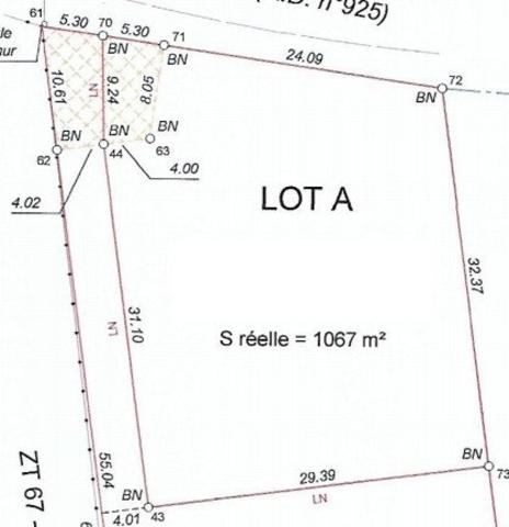 ? Terrain à bâtir viabilisé - 1 067 m² - Verdes (Beauce la Romaine)