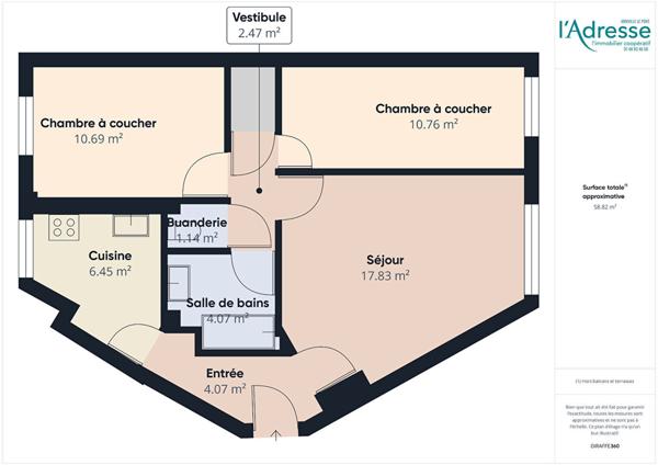 Appartement Vitry Sur Seine 3 pièce(s) 59 m2