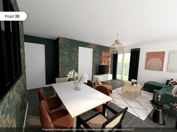 T2 en rez de jardin avec place de parking couverte