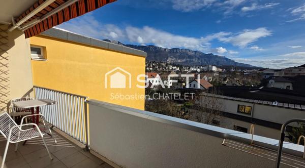 T2 bis dernier étage – Vue dégagée montagnes