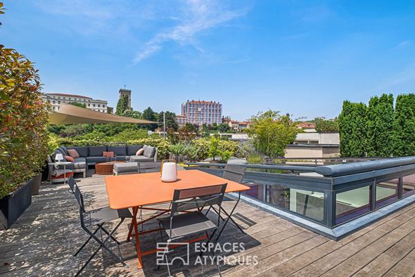 Rooftop en duplex avec vue imprenable sur Lyon dans une résidence de standing