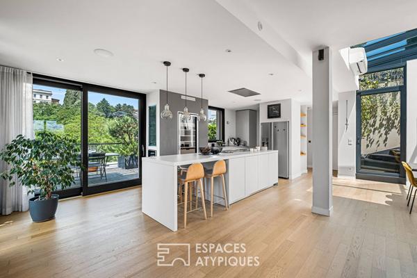 Rooftop en duplex avec vue imprenable sur Lyon dans une résidence de standing