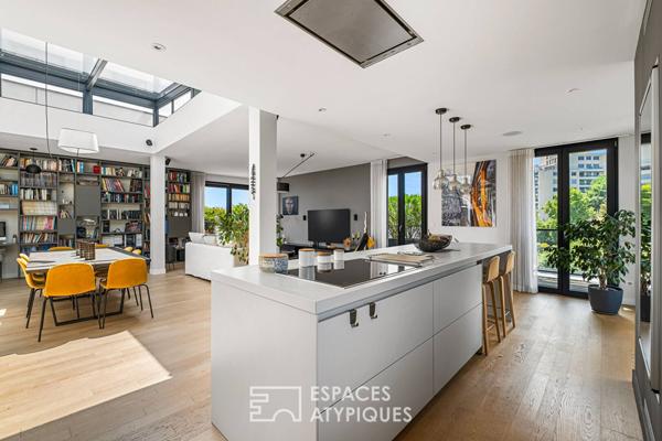 Rooftop en duplex avec vue imprenable sur Lyon dans une résidence de standing