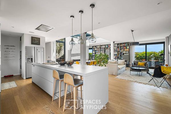 Rooftop en duplex avec vue imprenable sur Lyon dans une résidence de standing