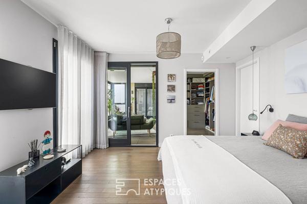 Rooftop en duplex avec vue imprenable sur Lyon dans une résidence de standing