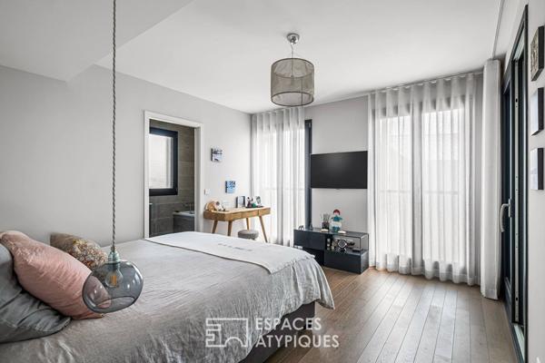 Rooftop en duplex avec vue imprenable sur Lyon dans une résidence de standing