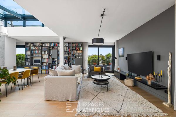 Rooftop en duplex avec vue imprenable sur Lyon dans une résidence de standing