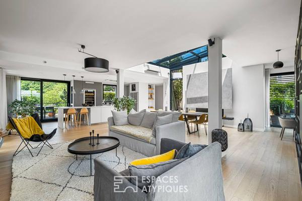 Rooftop en duplex avec vue imprenable sur Lyon dans une résidence de standing