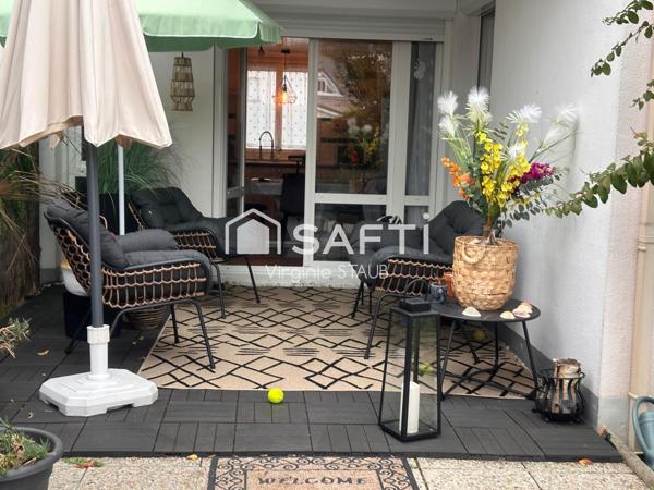Compiègne , appartement 2 chambres avec jardinet
