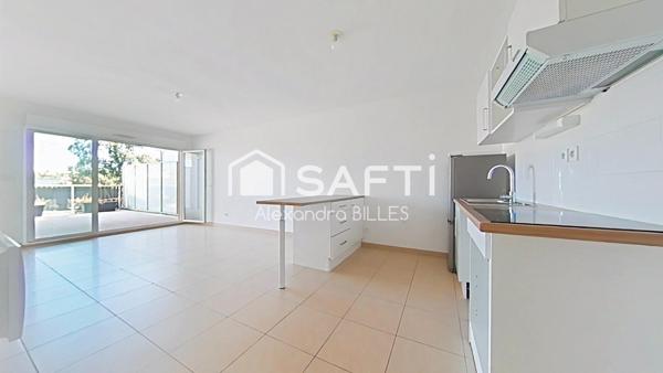 Appartement T3 avec terrasse et place de parking sécurisé