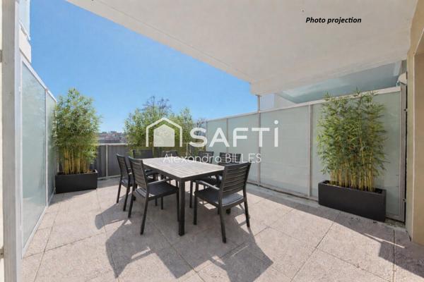 Appartement T3 avec terrasse et place de parking sécurisé