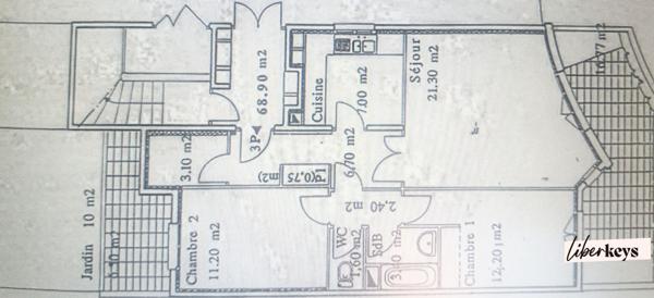 445000€ Faire une offre. 70 m², 1chb ou 2 chb possibles, double salon, traversant, balcon + terrasse. 