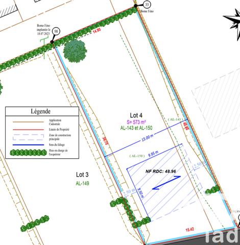 Terrain à vendre 573 m² Maule