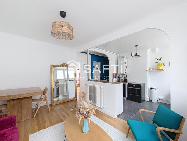 T3 de charme lumineux avec tout Vannes à pied